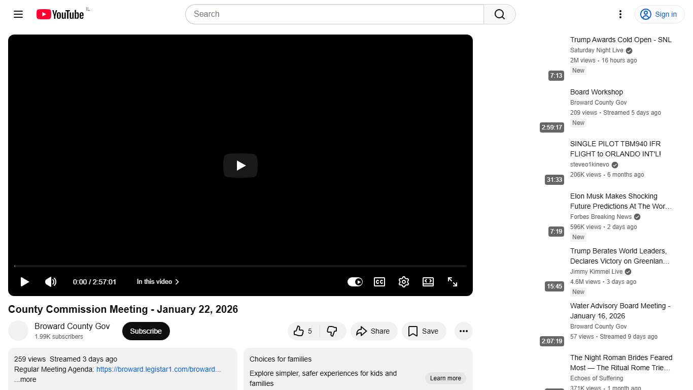 County Commission Meeting - January 22, 2026 - YouTube